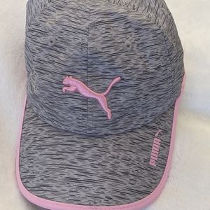 Puma hat pink grey
